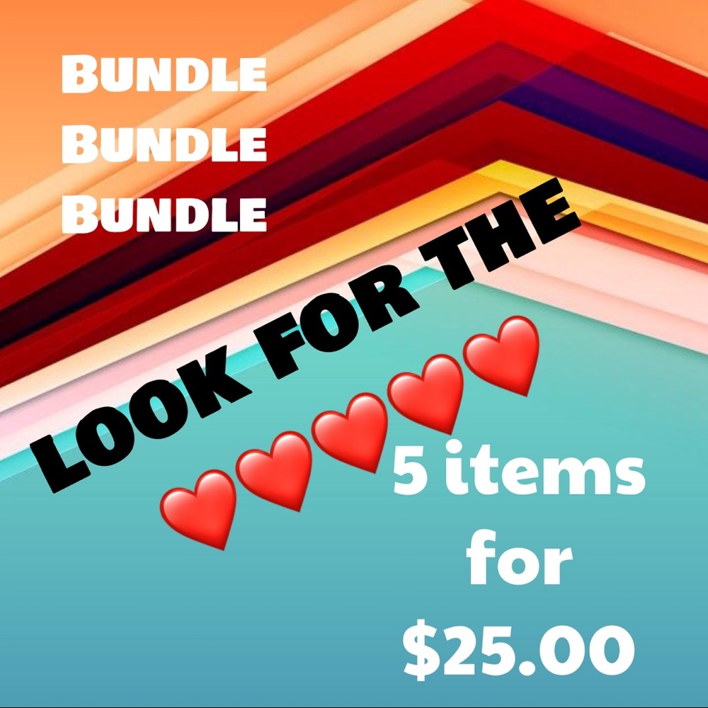 5 for $25.00 ❤️❤️❤️❤️❤️